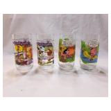Vintage Peanuts & Flinstones Collector Glasses