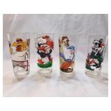 Vintage Warner Bros Pepsi Collector Glasses