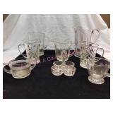 Vintage Glass Pitchers, Elson Glass Condiment
