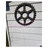 2 Antique Industrial Gear Wheels