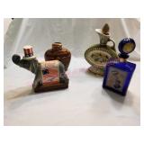 Empty Beam & Brooks Political Decanters & Other