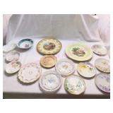 Variety of Vintage China Plates