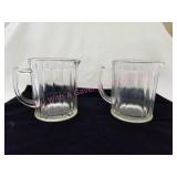 Antique Hazel Atlas Glass  Beer Pitchers