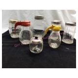Vintage Syrup Servers, Ball Oct Jar, Sugars