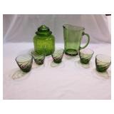 Daisy & Button Canister , Libbey Glasses,