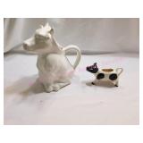 Vintage Cow Pitcher & Cow Creamer