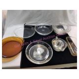 Pyrex Nesting Bowls, Pie Plates, Juicer Loaf Pan