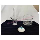 Glass Prism (chip) Glass Etched Baskets