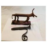 Railroad Tie Cattle Art, & Railroad Tie Wall Hook