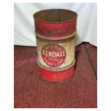 Vintage Kendall Oil Can Drum
