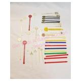 Variety of Advertising Swizzle Sticks