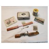 Floating Fish Knife, Original Rapala Wobbler, Line