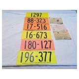 Vintage Hunting Back Tags & Fishing License