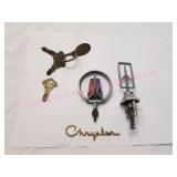 Chrysler Valiant Bonnet Badge Emblem, Ford Keys