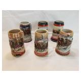 1986-1991 Budweiser Clydesdale Steins