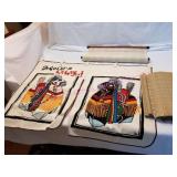 Japanese Window or wall hanging, placemats, runner