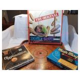 Skittle Bowl, Aggravation Math Magic, Carrom Board