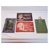 Vintage Cardboard Signage & Picture