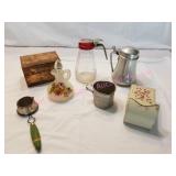 Vintage Kitchenware, Wall Match Box, Recipe Box