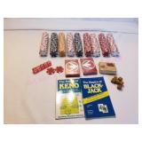 Philp Morris Cards & Heavy Casino Poker Chips Dice