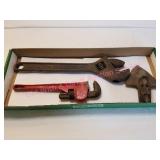 18" Cresent Wrench, 14" Pipe Wrench