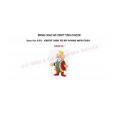 Pay with Cash & Save 3.5% Credit Card Fee