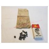 Lead shot, Pistol Grips, Lead Shot bag