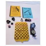 Compass, range finder,Loading Blcok, Books