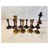 Cast & Brass Candletick Holders