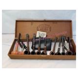 Vintage Tobacco Pipes, Pouch, Cigar Box