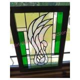 Stain Glass Window Hanging Swan