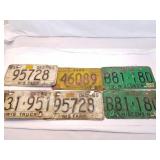 Vintage Truck, Farm Wis License Plates