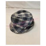 Levi Strauss Blue Plaid Fedora Hat
