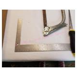 Hacksaw, Coping Saw, Square, Sheetrock saw
