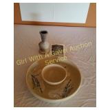 Jeffrey Noska Signed Pottery Vase &