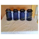 Cobalt Blue Glass Canister Set