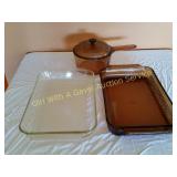 Vision Ware Pot & 2 Casserole Lasagna Dishes