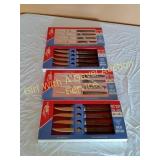 2 Regent Sheffield Great Britian Knife Sets In Box