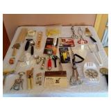 Misc. Kitchen Utensils, Egg Beater, Scraper