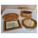 Collapsible Wood Basket, Don Wagner Penicl Art