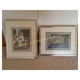 2 Unknown Artist Artwork Silver Frames