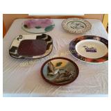 Decorative Plates, One signed by Artist