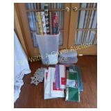 Xmas Wrapping Paper, Tissue Paper & Container