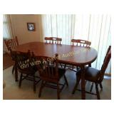 Virgina House Dining Table & 6 Chairs & Leaf