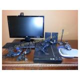 HP Monitor, Epson Scanner, Speakers, Mic