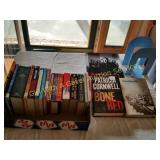 Variety of Novels, Hard & Soft Cover w/book ends