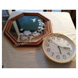Humming Bird Mirror & Seiko Clock
