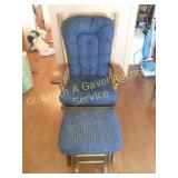 Glider Rocker w/ Glider Foot Stool