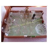 Wine Glasses, Decanter, Serving Bowls Etc