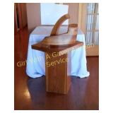 Wood Art Sculpture on Wood Base